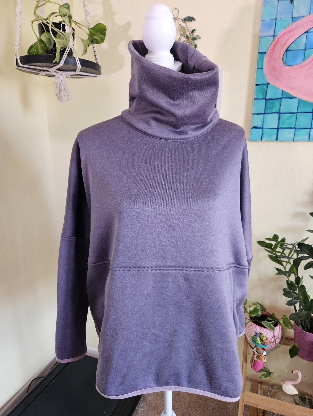 Northface Women’s Oversized Turtleneck Pullover Sweater — Dusty Purple Sz S/M